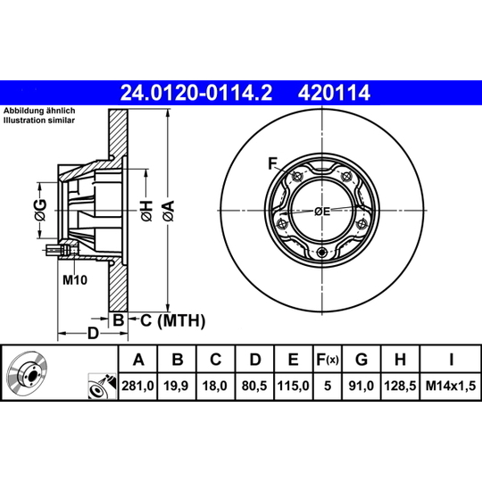 24.0120-0114.2 - Brake Disc 