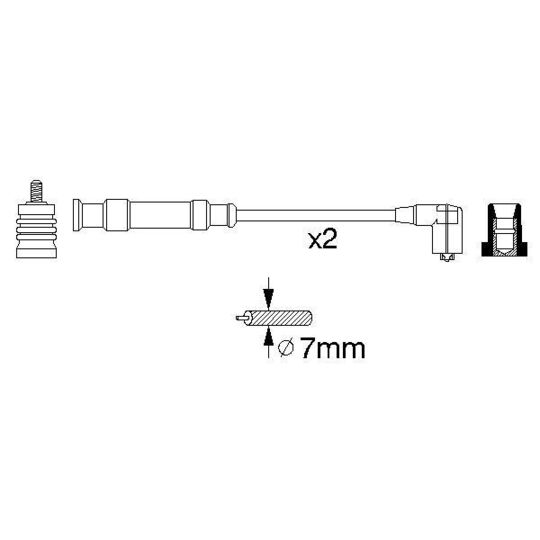 0 356 912 805 - Ignition Cable Kit 