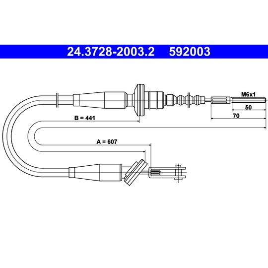 24.3728-2003.2 - Clutch Cable 