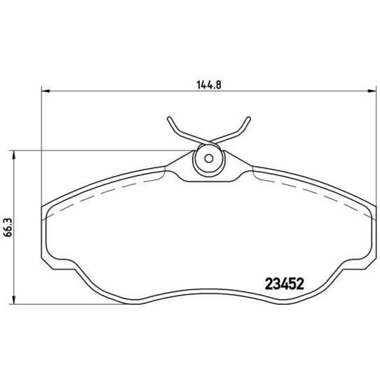 P 44 008 - Brake Pad Set, disc brake 