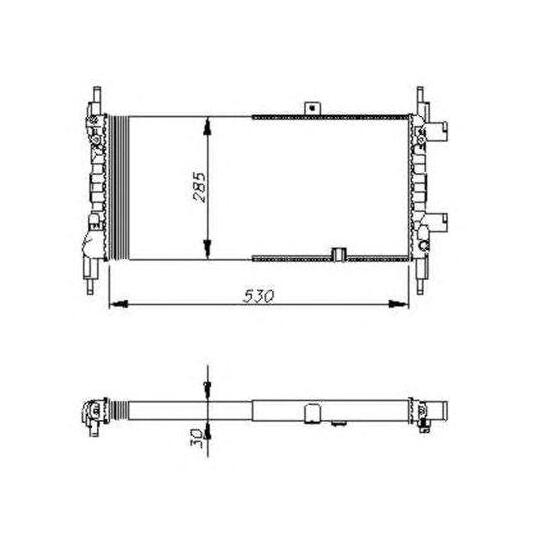 58720 - Radiator, engine cooling 