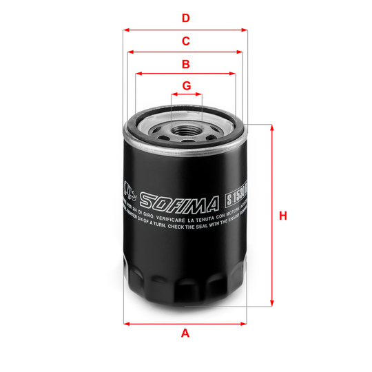 S 1530 R - Oil filter 