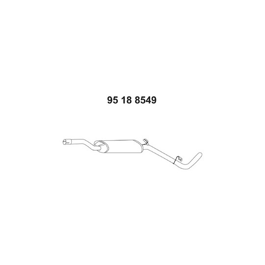 95 18 8549 - Middle Silencer 