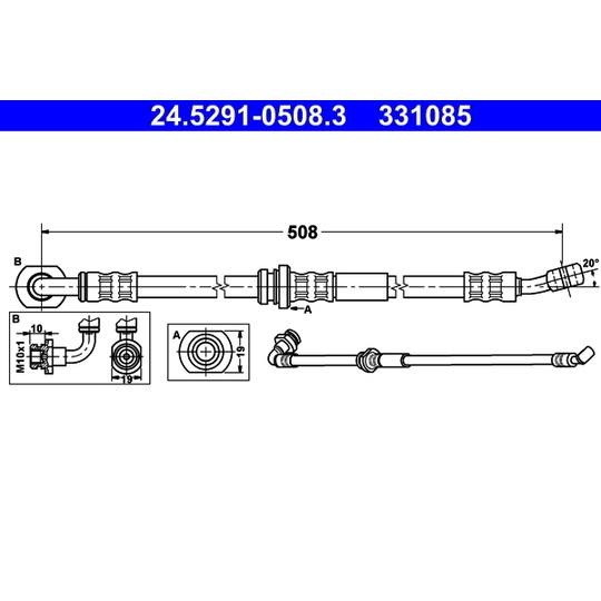 24.5291-0508.3 - Brake Hose 