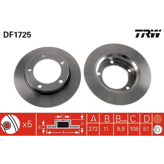 DF1725 - Brake Disc 