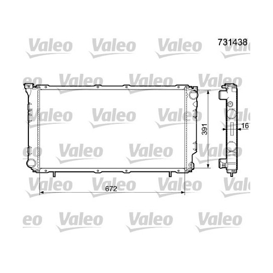 731438 - Radiator, engine cooling 