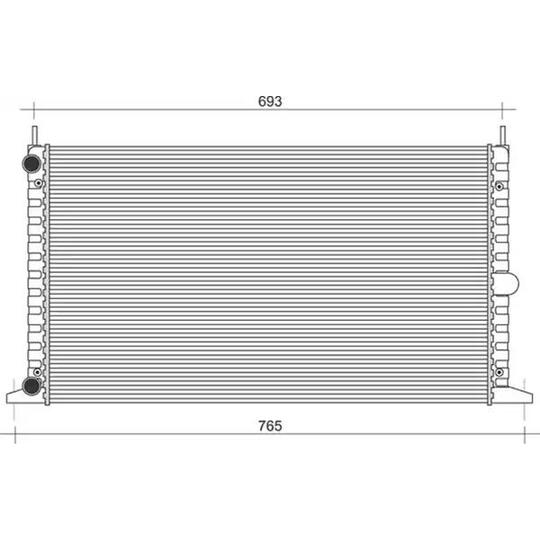 350213104700 - Radiator, engine cooling 