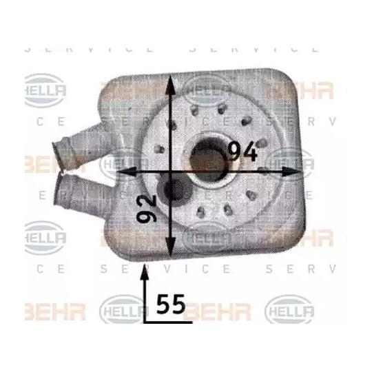 8MO 376 726-221 - Oljekylare, motor 