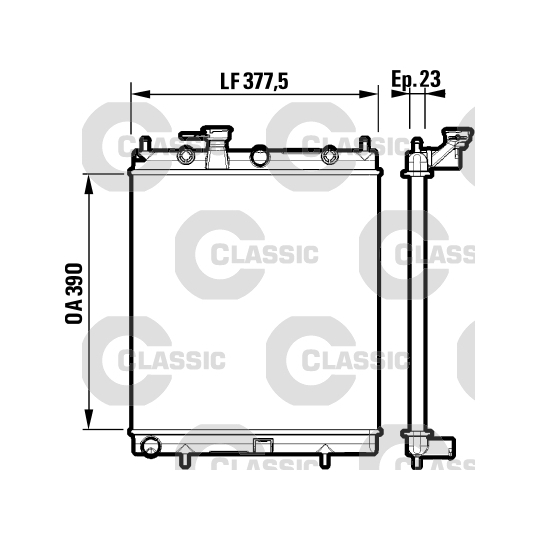 232718 - Radiaator, mootorijahutus 