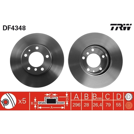DF4348 - Brake Disc 
