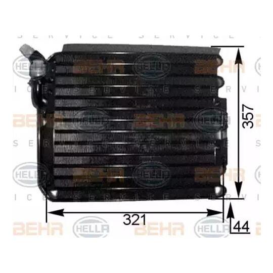 8FC 351 300-681 - Condenser, air conditioning 