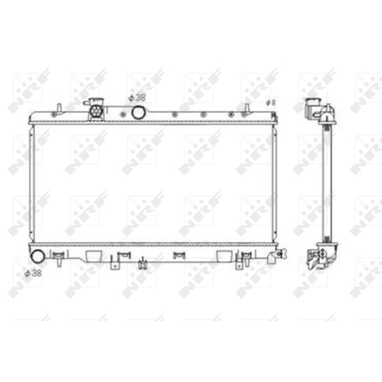 53697 - Radiator, engine cooling 