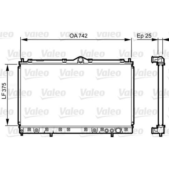 731641 - Radiator, engine cooling 