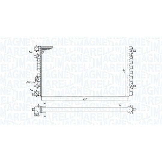 350213105100 - Radiaator, mootorijahutus 