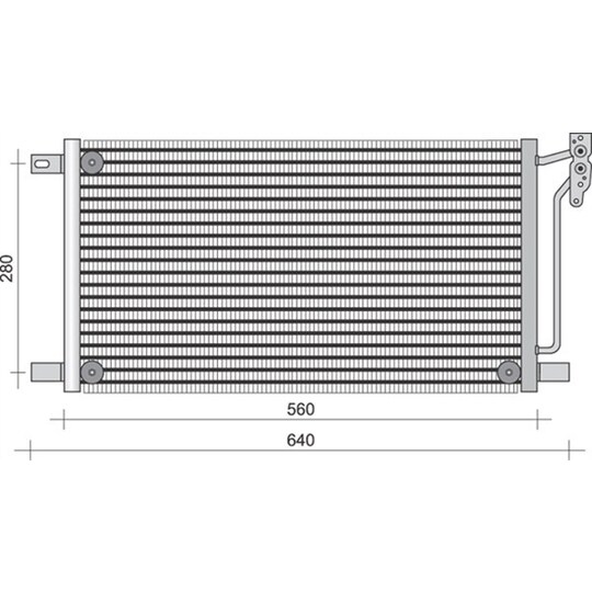 350203280000 - Condenser, air conditioning 
