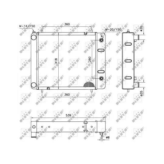 52092 - Radiator, engine cooling 