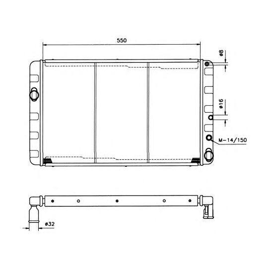 506981 - Radiator, engine cooling 