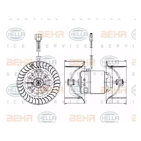 8EW 009 158-051 - Interior Blower 