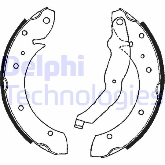 LS1634 - Brake Shoe Set 