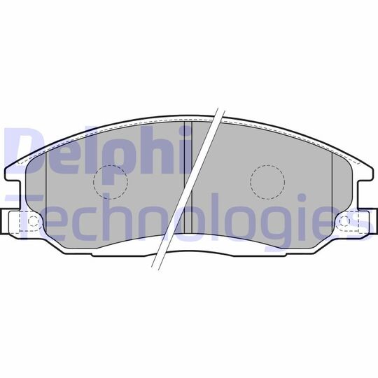 LP1743 - Brake Pad Set, disc brake 
