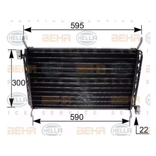 8FC 351 035-661 - Condenser, air conditioning 