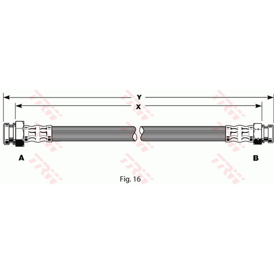 PHA166 - Brake Hose 