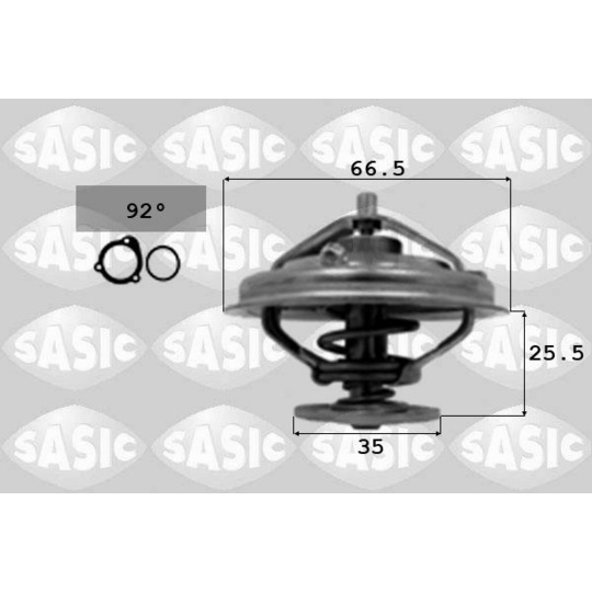 3306075 - Thermostat, coolant 