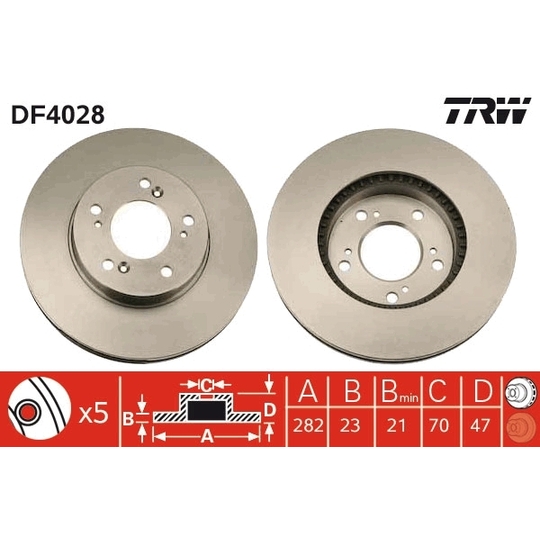 DF4028 - Brake Disc 
