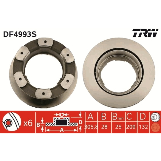 DF4993S - Brake Disc 