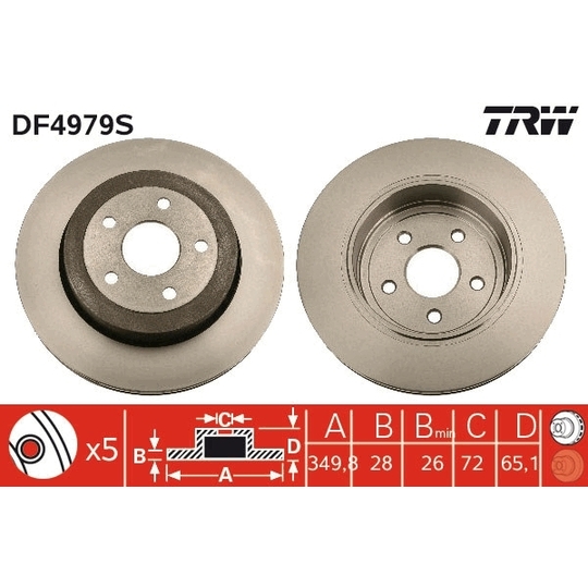 DF4979S - Brake Disc 
