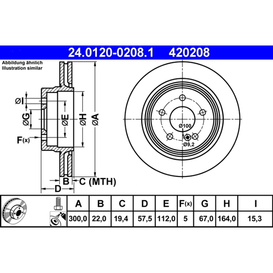 24.0120-0208.1 - Brake Disc 