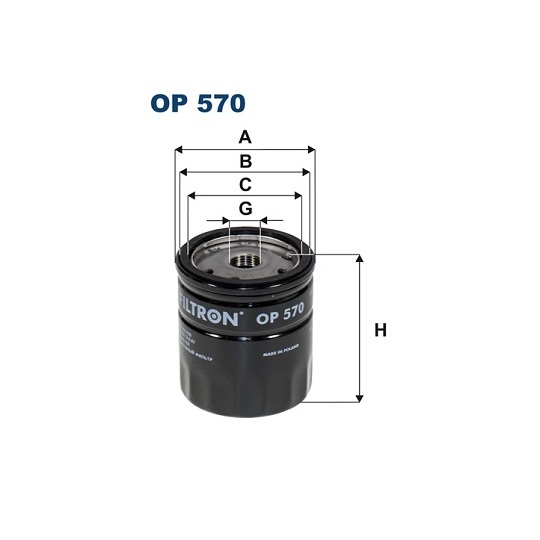 OP 570 - Oil filter 