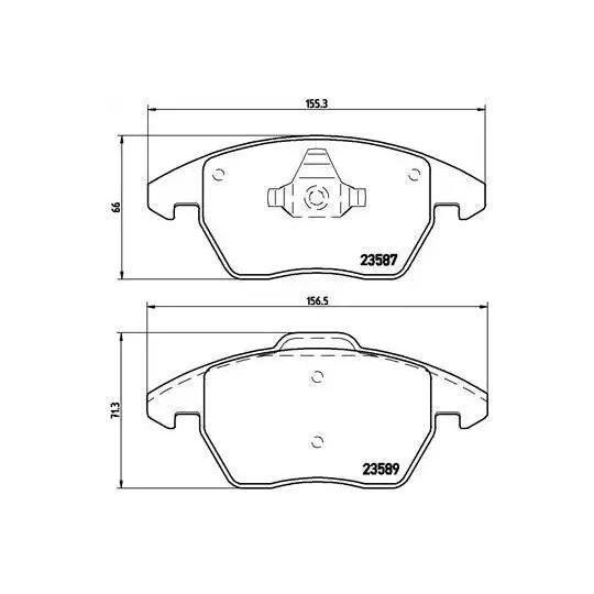 P 85 105 - Brake Pad Set, disc brake 