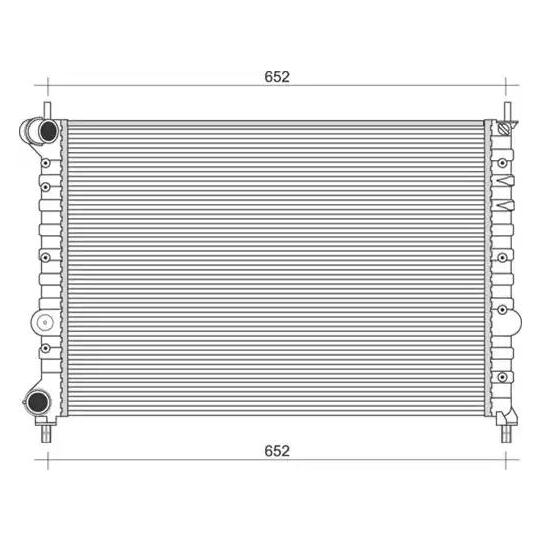 350213896000 - Radiaator, mootorijahutus 