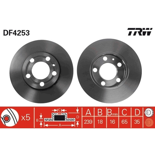 DF4253 - Brake Disc 