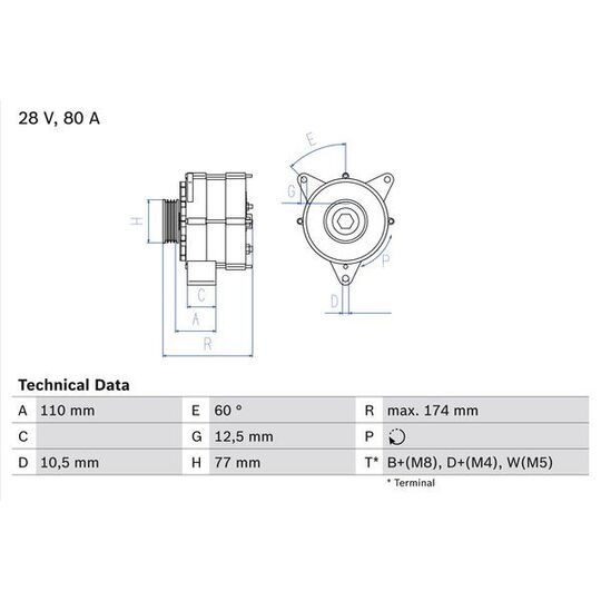 0 986 039 790 - Alternator 