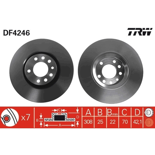 DF4246 - Brake Disc 