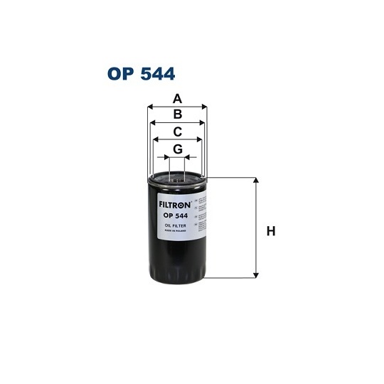OP 544 - Oil filter 