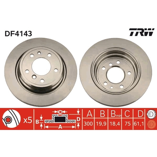 DF4143 - Brake Disc 