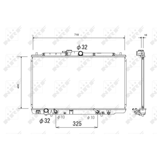 53744 - Radiator, engine cooling 