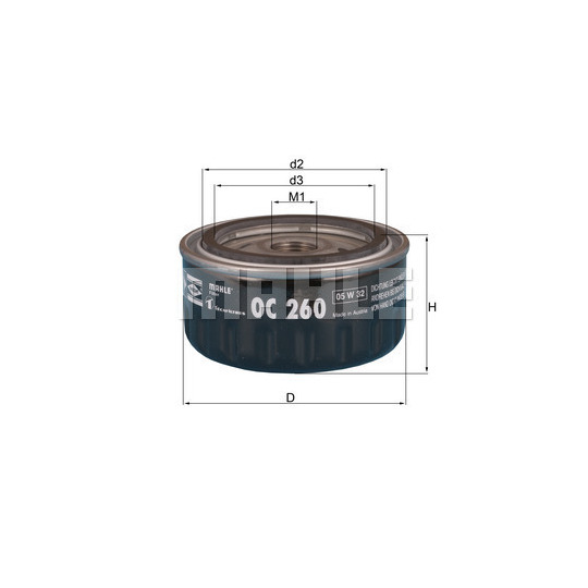OC 260 - Oil filter 