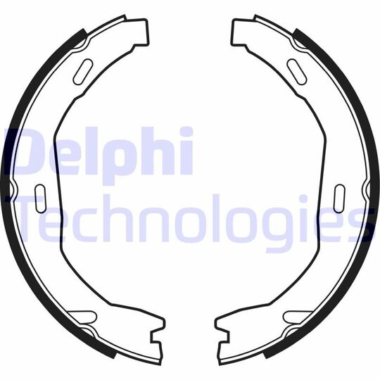 LS2006 - Brake Shoe Set, parking brake 