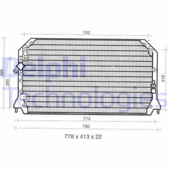 TSP0225309 - Kondensor, klimatanläggning 