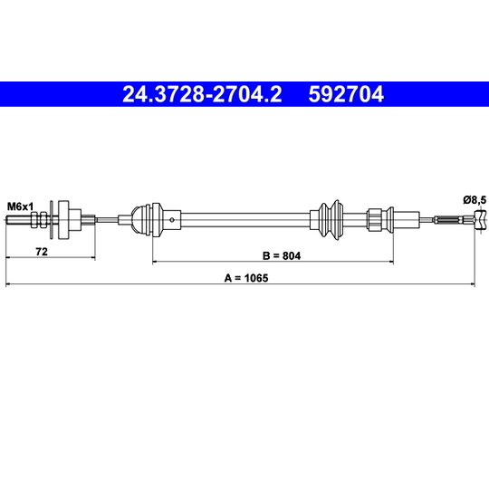 24.3728-2704.2 - Clutch Cable 