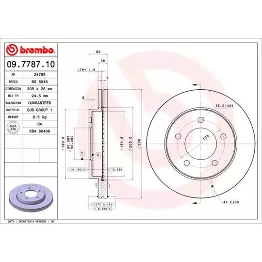 09.7787.10 - Brake Disc 