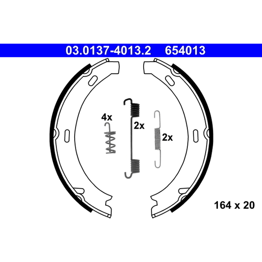 03.0137-4013.2 - Bromsbackar, sats, parkeringsbroms 