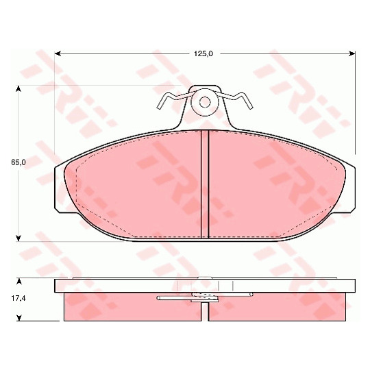 GDB482 - Brake Pad Set, disc brake 