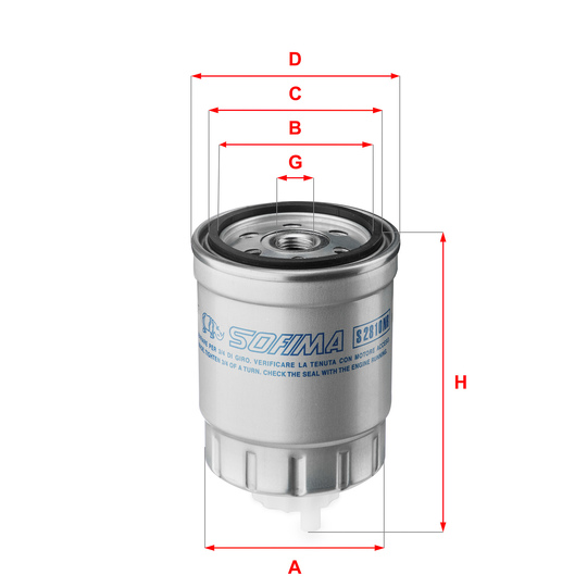 S 2810 NR - Fuel filter 