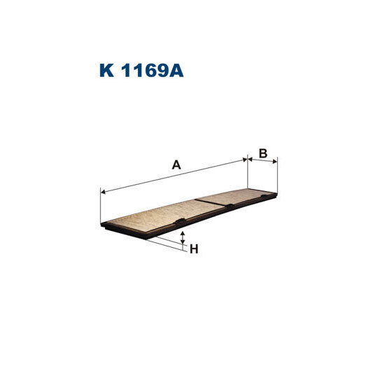 K 1169A - Filter, kupéventilation 