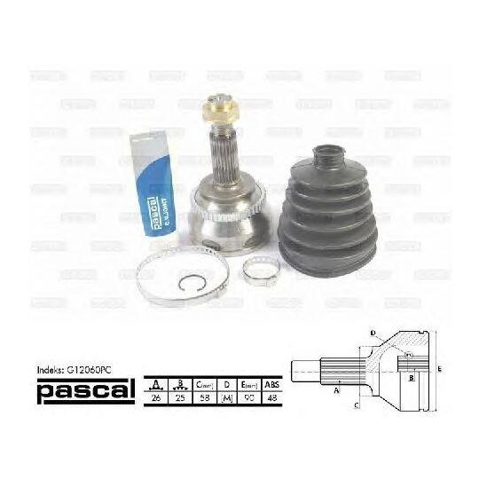 G12060PC - Driveshaft joint, outer 